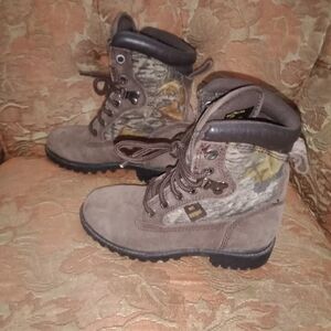 Youth RedHead Hunting Camo 600G Insulated Boots Waterproof Size 1